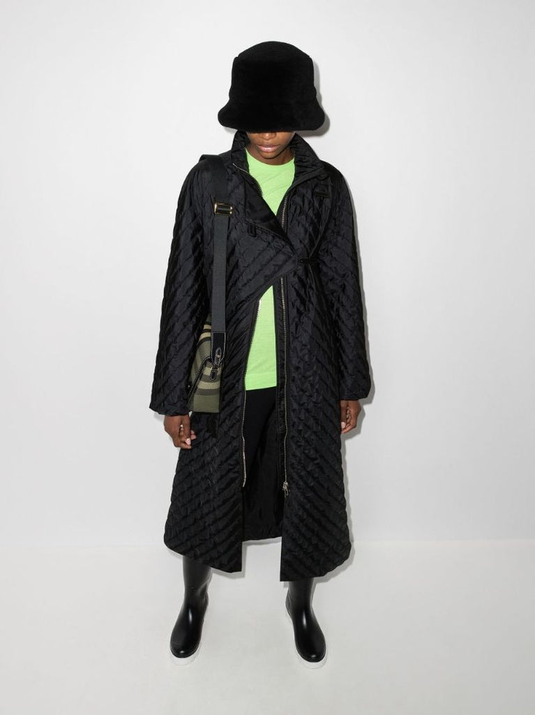 High Neck Quilted Coat