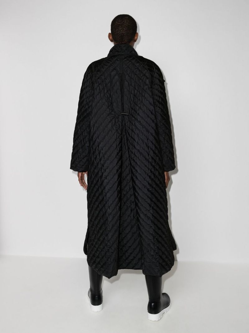 High Neck Quilted Coat