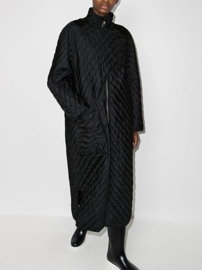 High Neck Quilted Coat