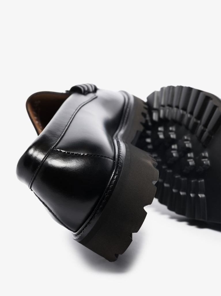 Black Ã¢â_x0082_¬Ë_x009c_90s Lincoln Leather Loafers