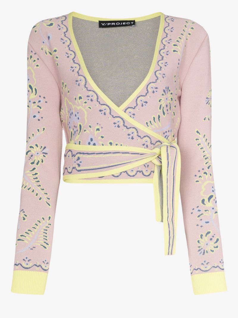 Jacquard Knit Cardigan