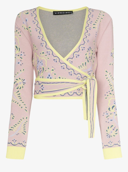 Jacquard Knit Cardigan