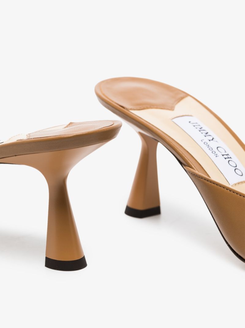 Brown Zania 65 Leather Mules