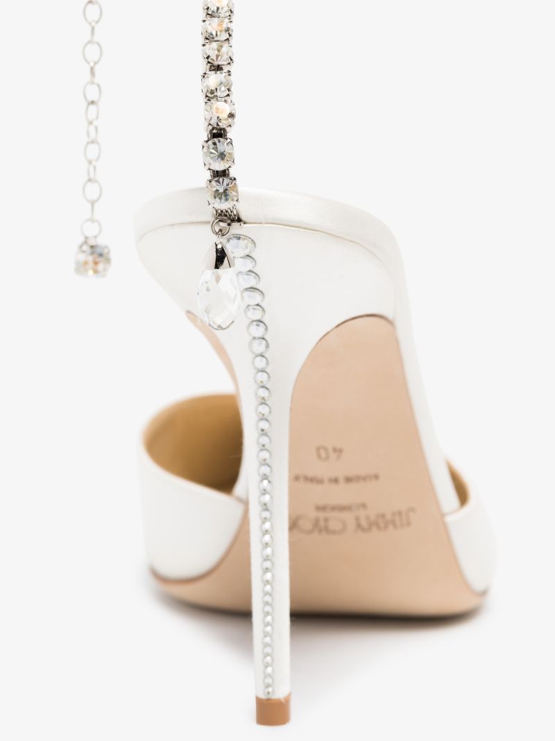 Neutral Saeda 100 Crystal Satin Pumps