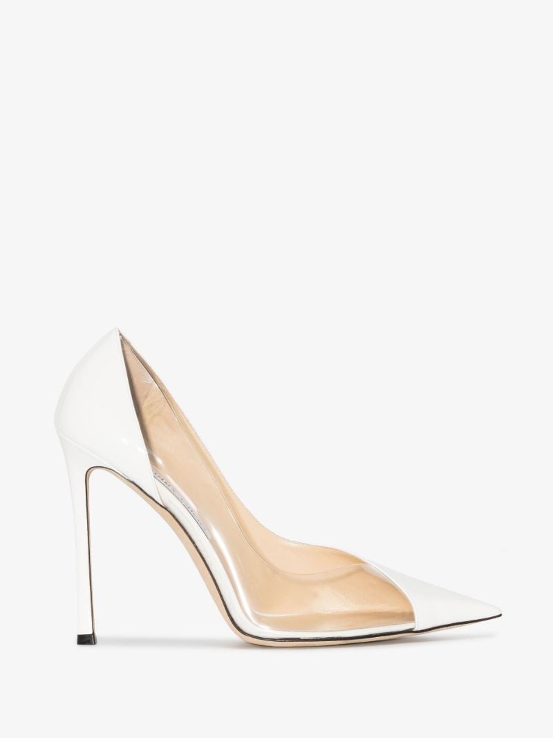 White Cass 110 Leather Pumps