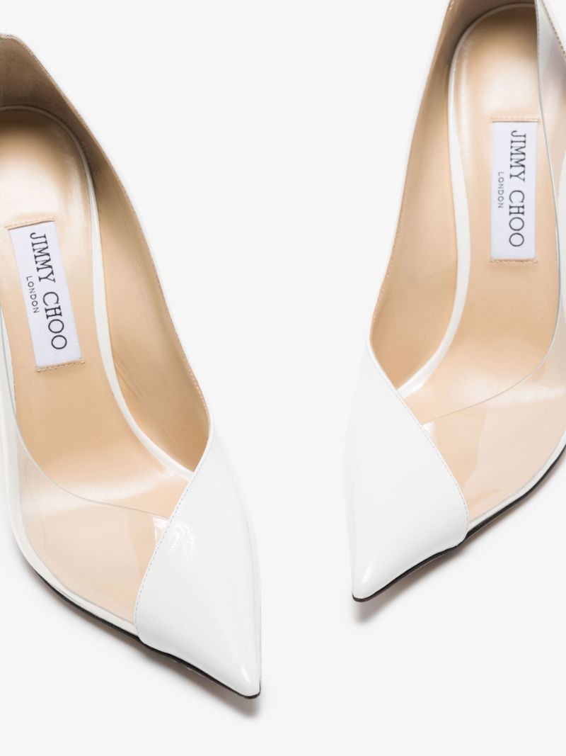 White Cass 110 Leather Pumps