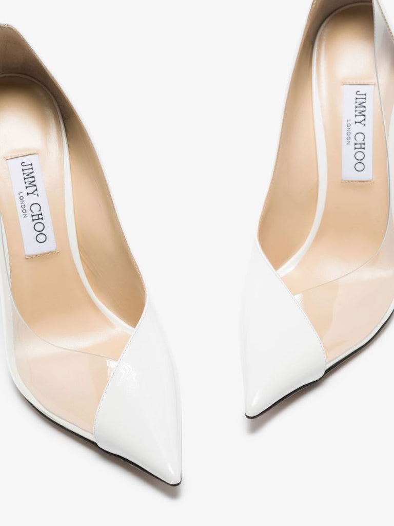 White Cass 110 Leather Pumps