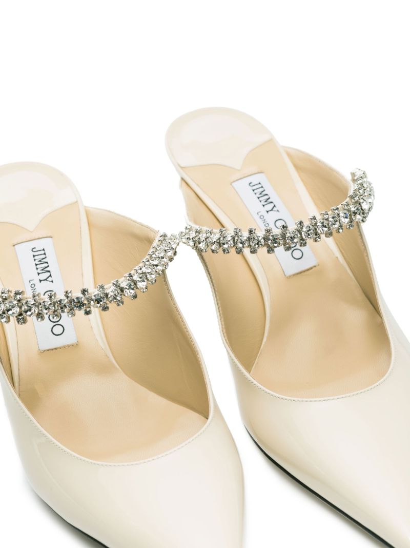 Neutral Bing 65 Crystal Patent Leather Pumps