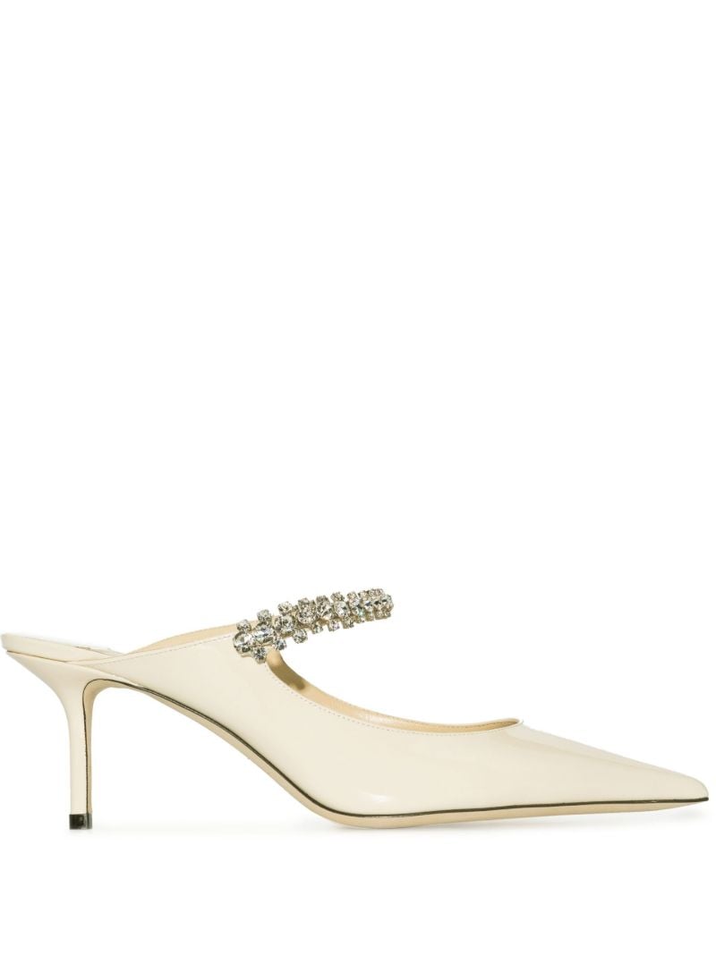 Neutral Bing 65 Crystal Patent Leather Pumps