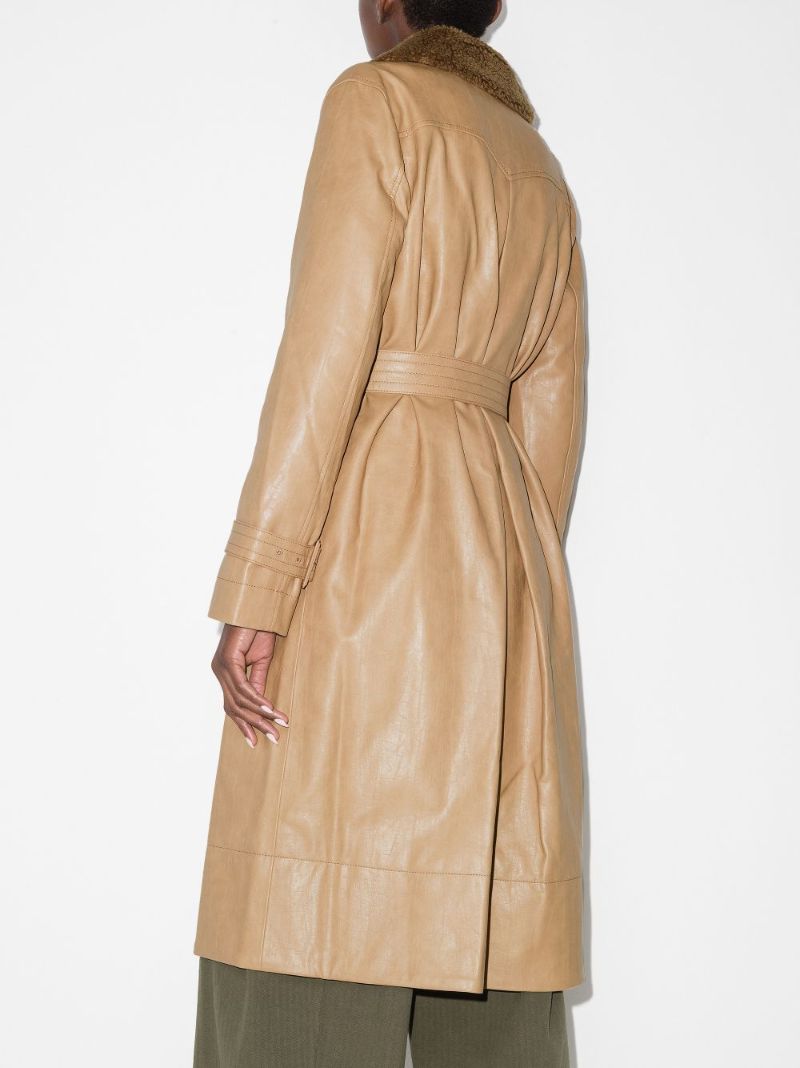 Hana Coated Removable Collar Coat