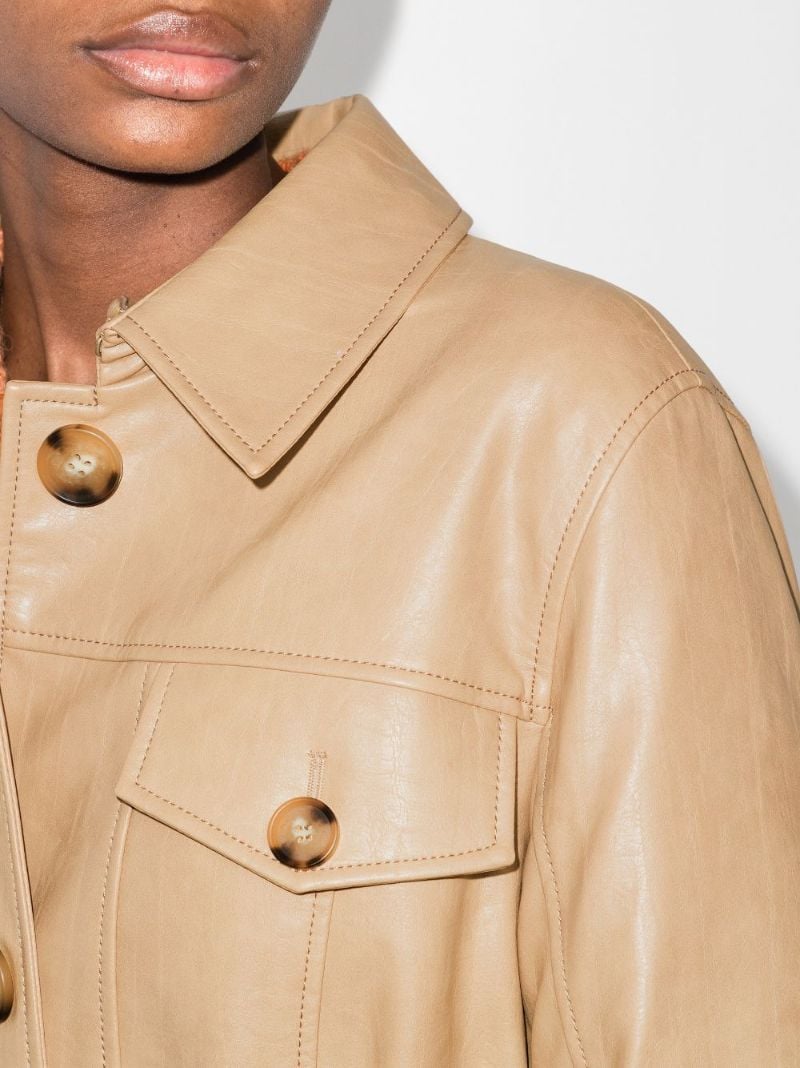 Hana Coated Removable Collar Coat