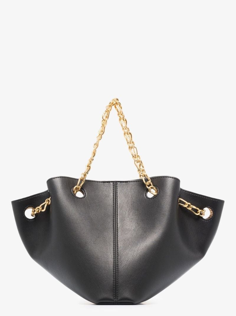 Black Gather Vegan Leather Bucket Bag