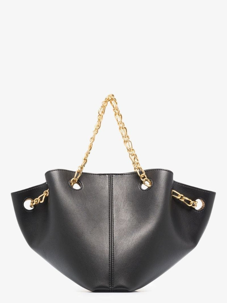 Black Gather Vegan Leather Bucket Bag