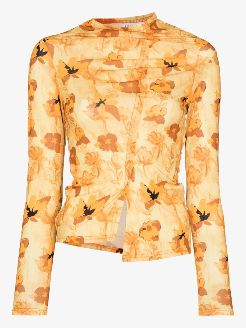 Alix Floral Print Long Sleeve Top