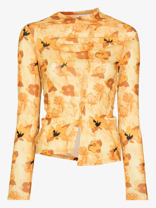 Alix Floral Print Long Sleeve Top