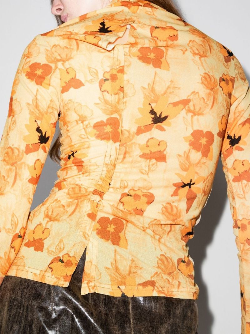 Alix Floral Print Long Sleeve Top