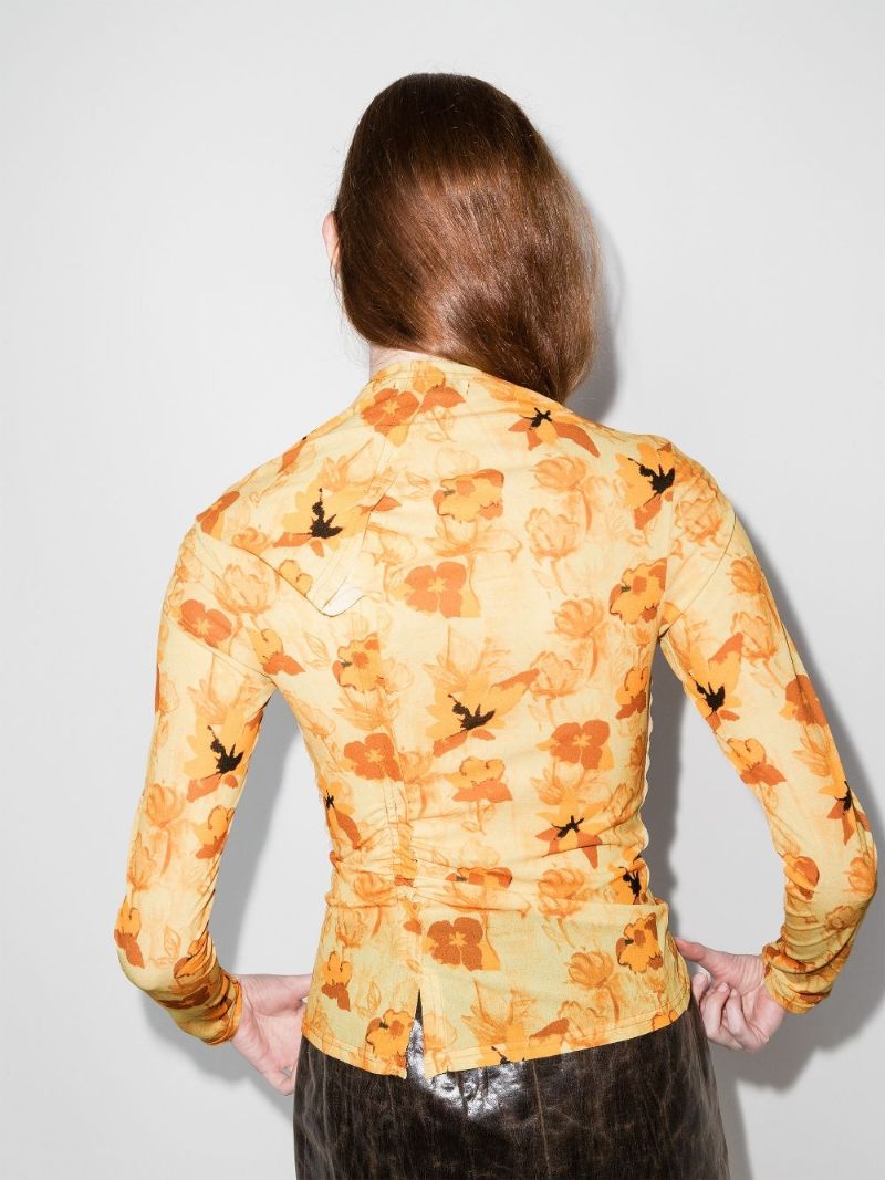 Alix Floral Print Long Sleeve Top