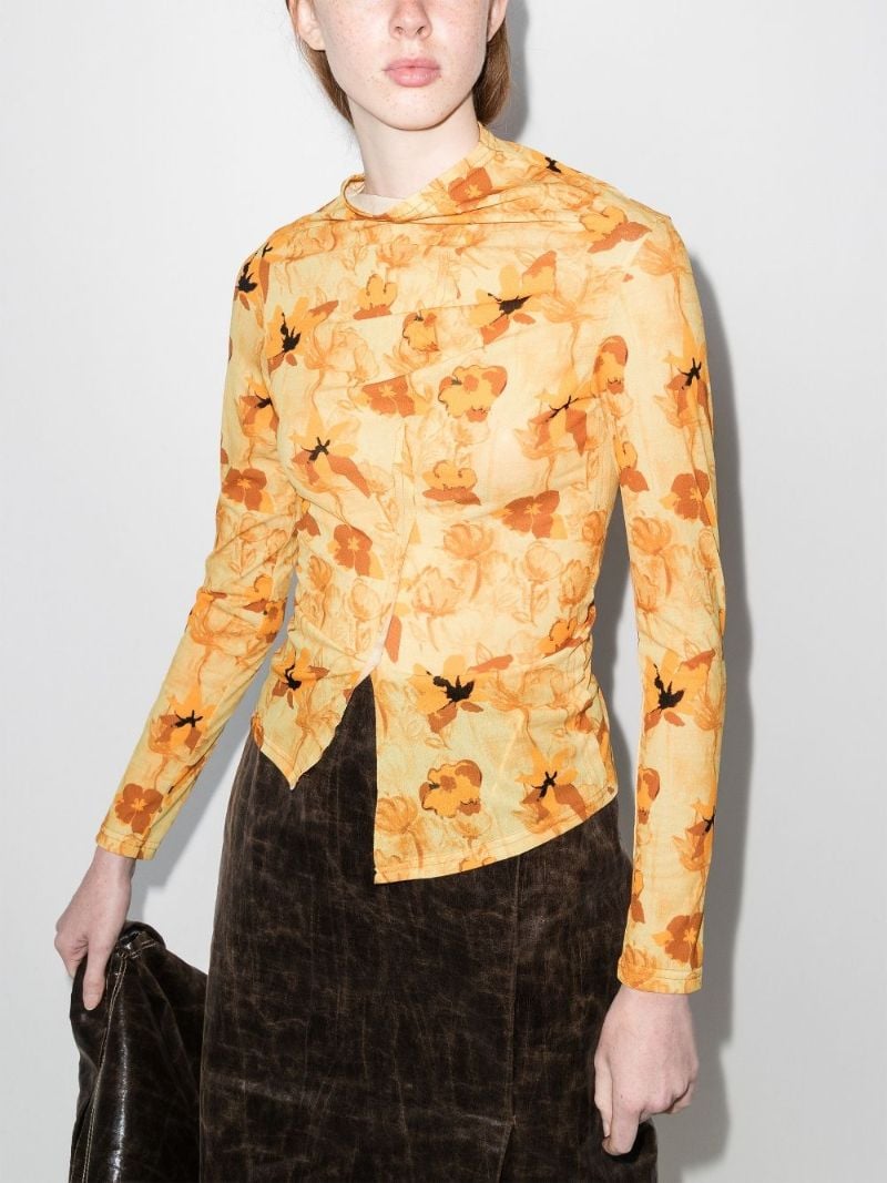 Alix Floral Print Long Sleeve Top