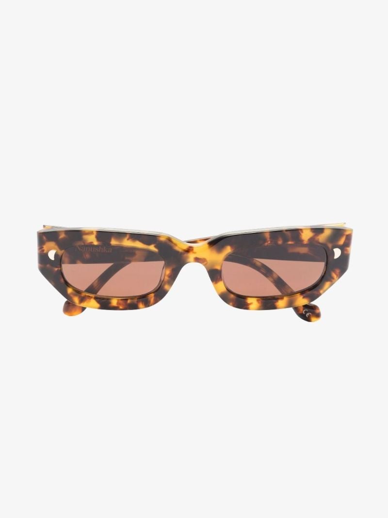 Brown Kadee Rectangle Sunglasses