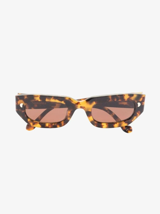 Brown Kadee Rectangle Sunglasses