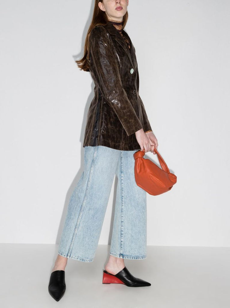 Margo Faux Leather Blazer
