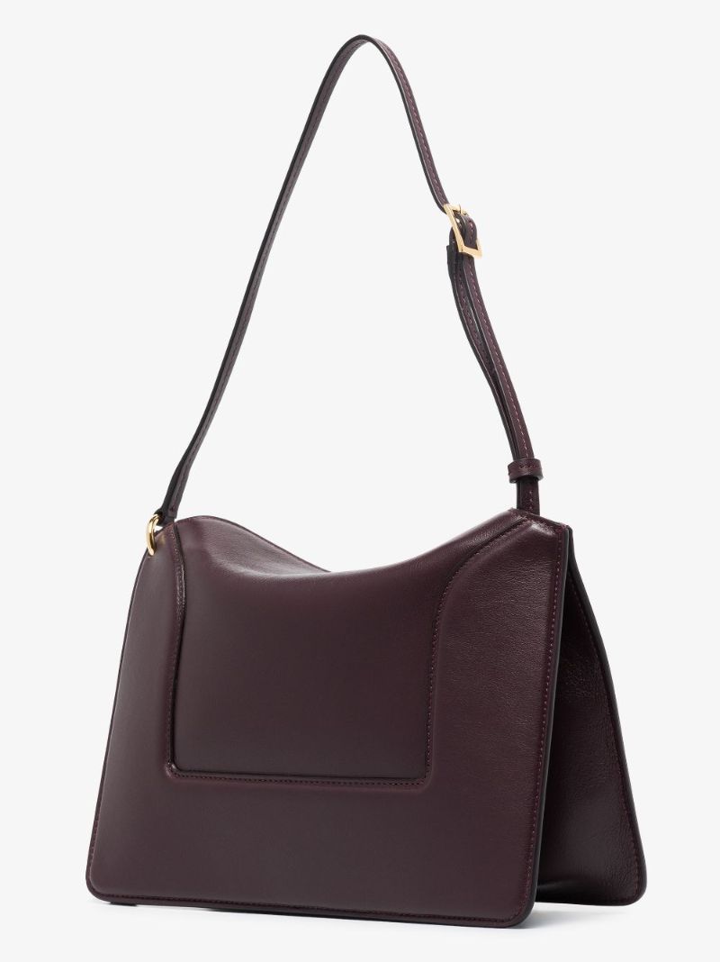 Purple Penelope Leather Shoulder Bag