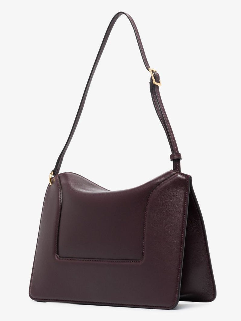 Purple Penelope Leather Shoulder Bag