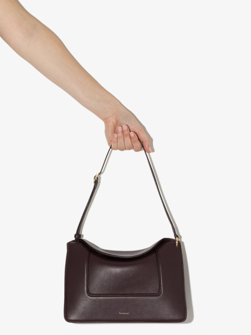 Purple Penelope Leather Shoulder Bag