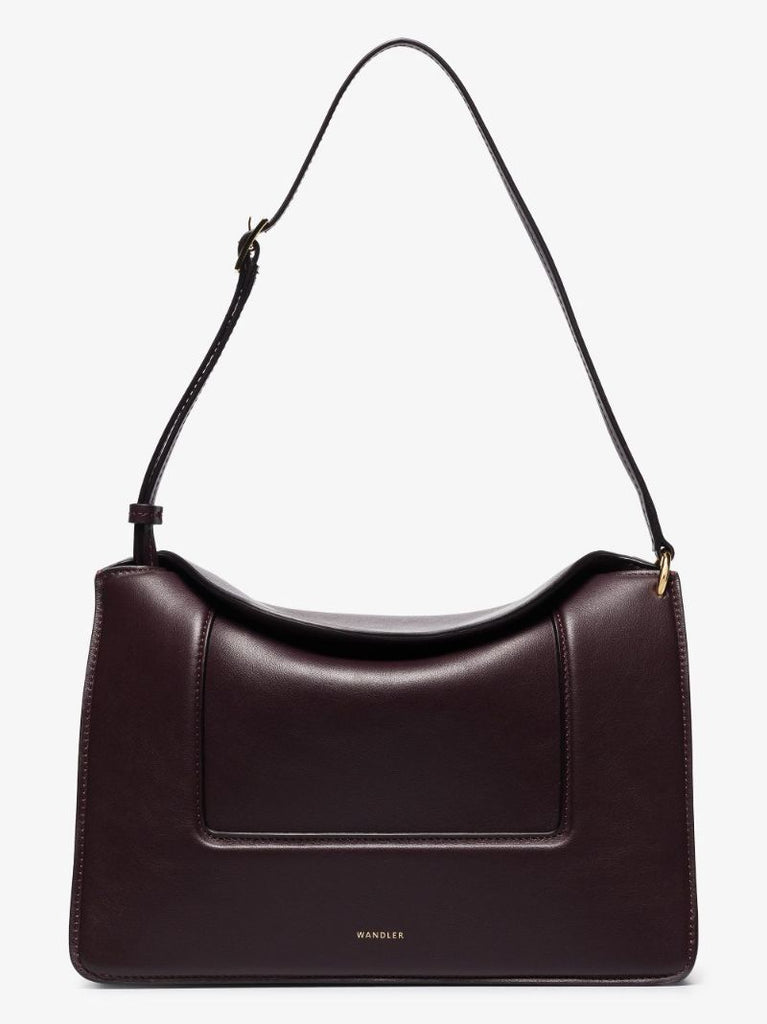 Purple Penelope Leather Shoulder Bag