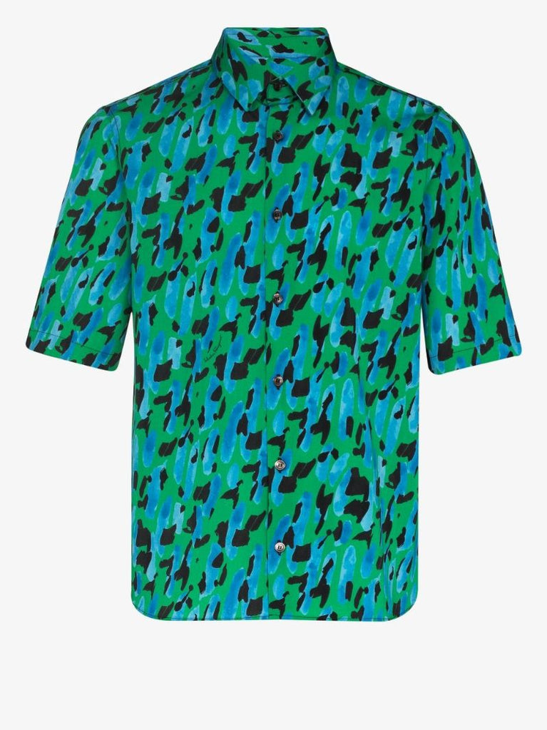 Leopard Print Short-sleeve Shirt