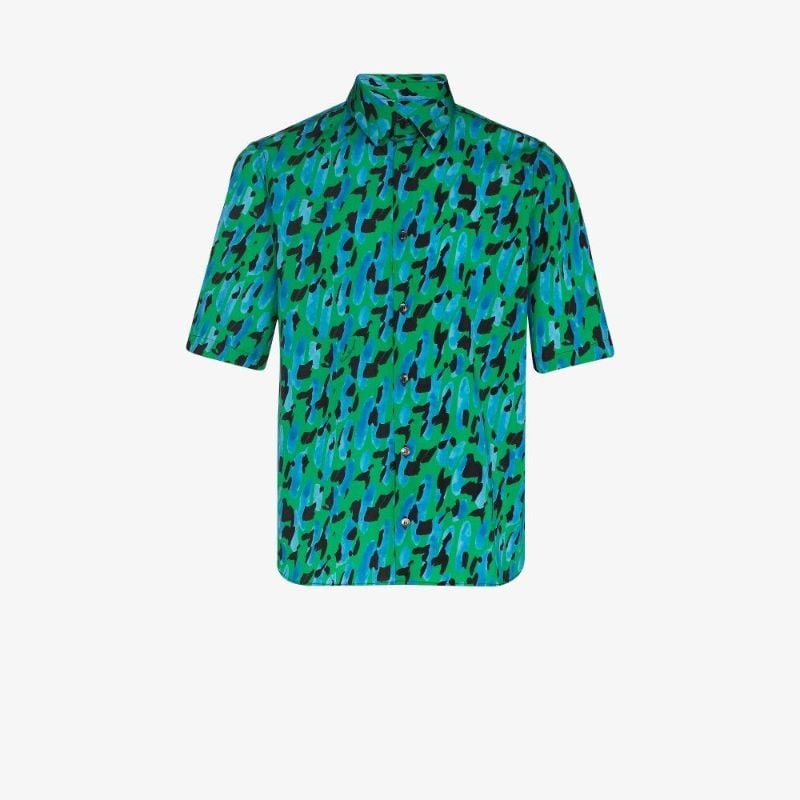 Leopard Print Short-sleeve Shirt