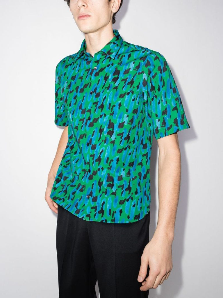 Leopard Print Short-sleeve Shirt