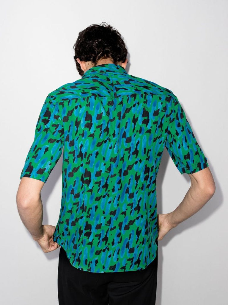 Leopard Print Short-sleeve Shirt