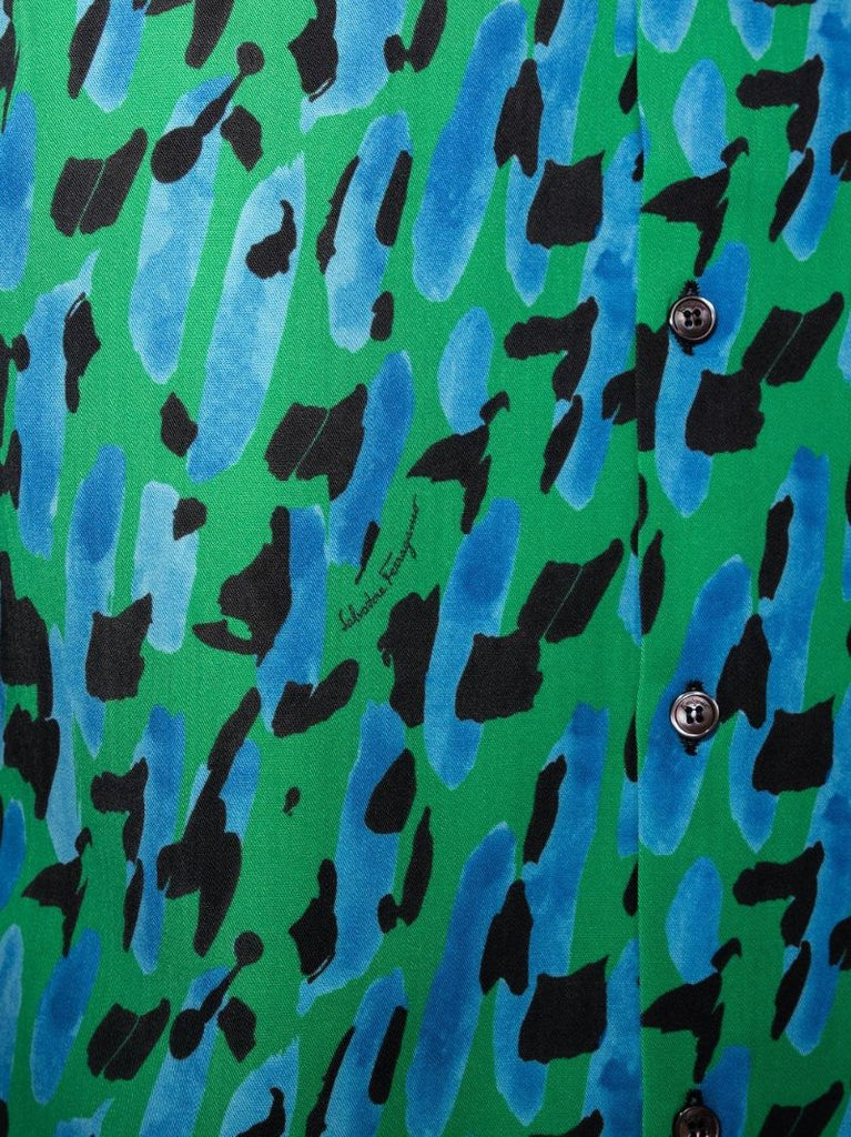 Leopard Print Short-sleeve Shirt