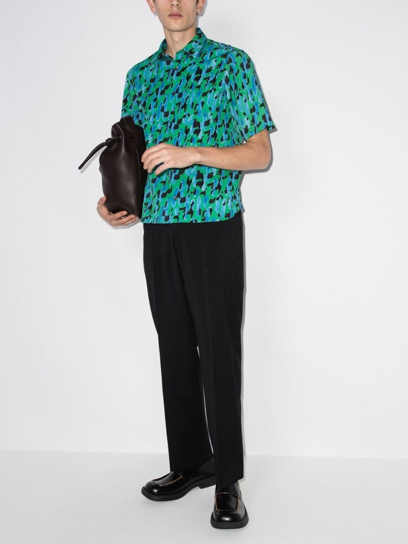Leopard Print Short-sleeve Shirt