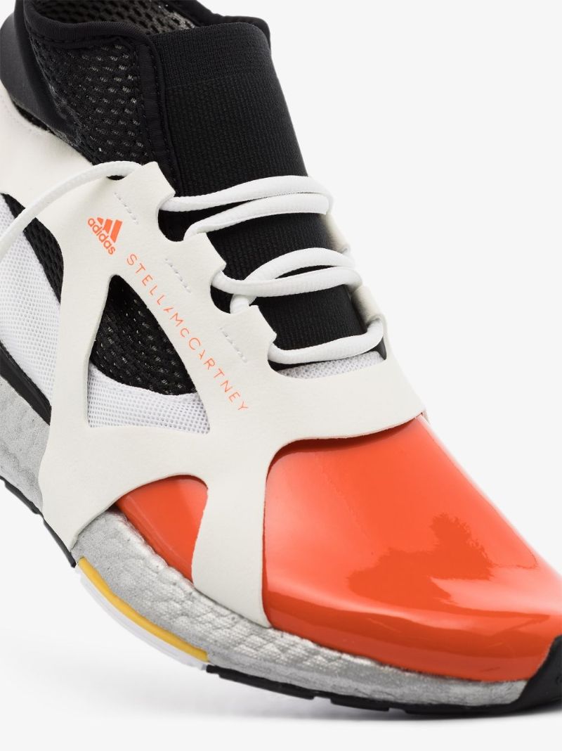 Black, White and Orange Ultraboost 21 Sneakers