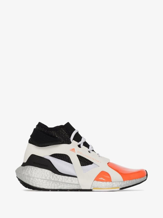 Black, White and Orange Ultraboost 21 Sneakers