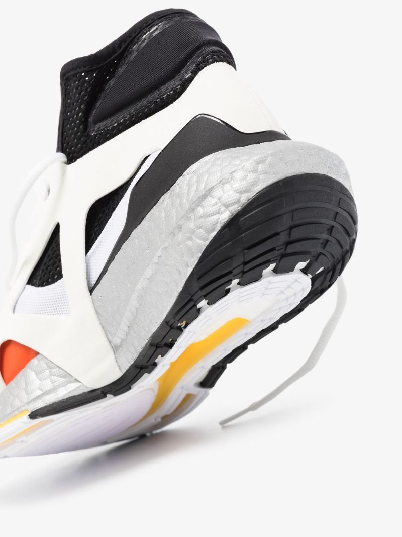 Black, White and Orange Ultraboost 21 Sneakers