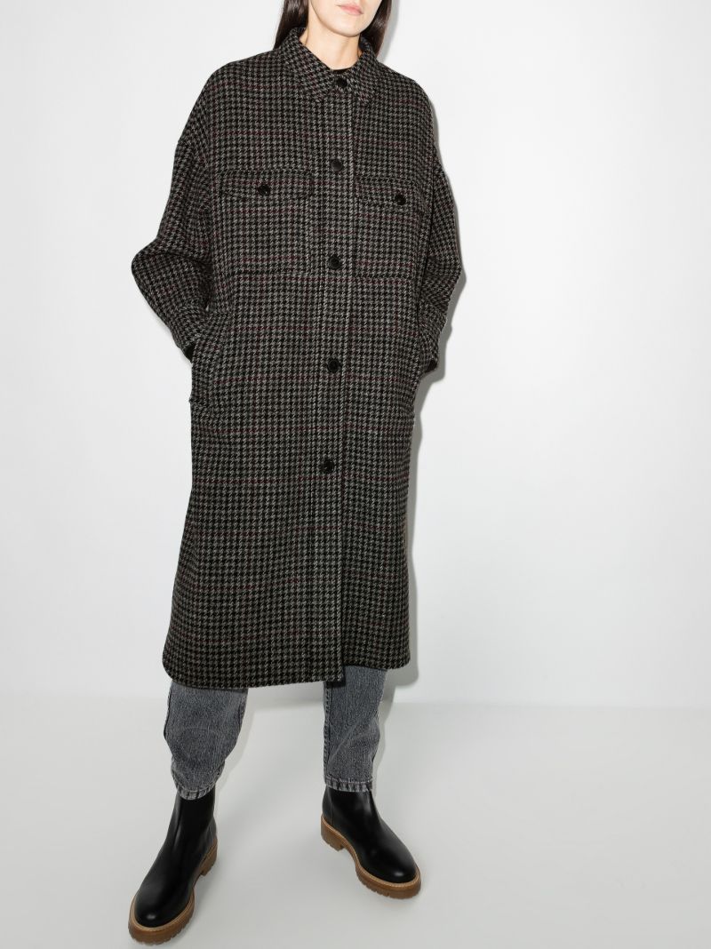 Fontiali Checked Virgin Wool Coat