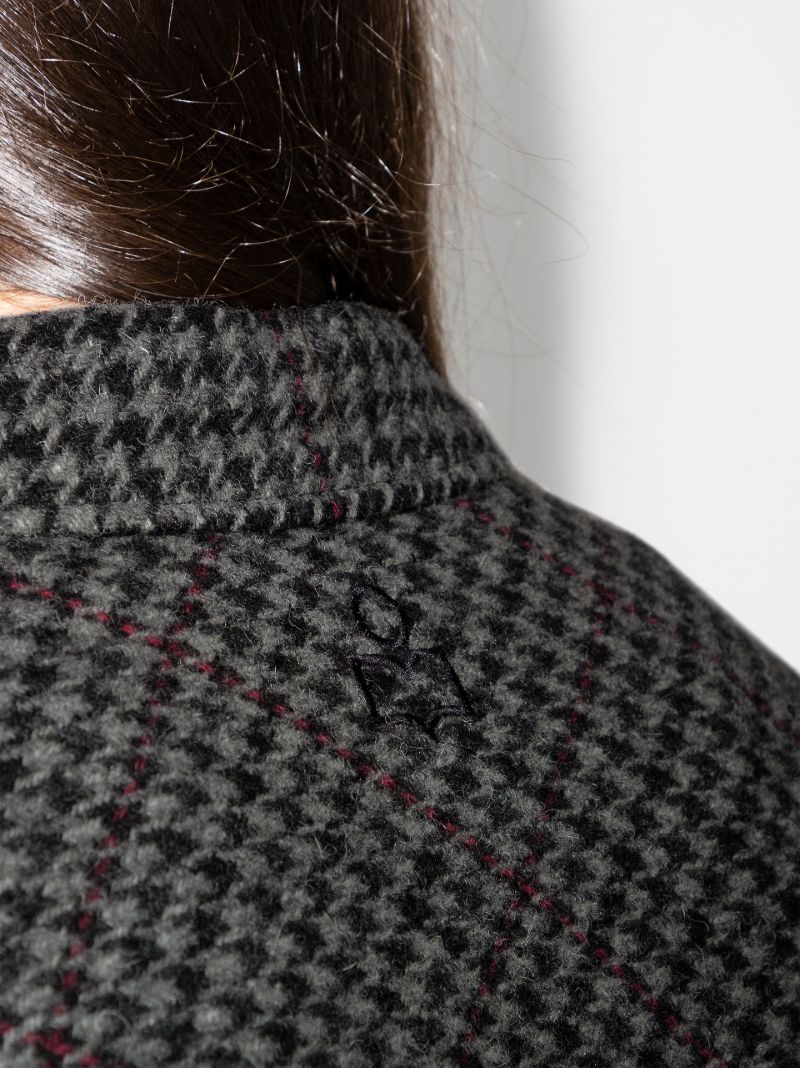 Fontiali Checked Virgin Wool Coat