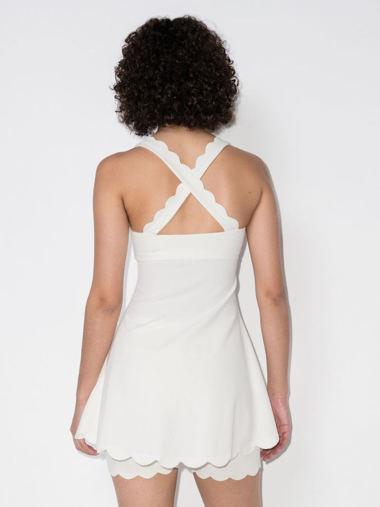 Serena Scalloped Mini Dress
