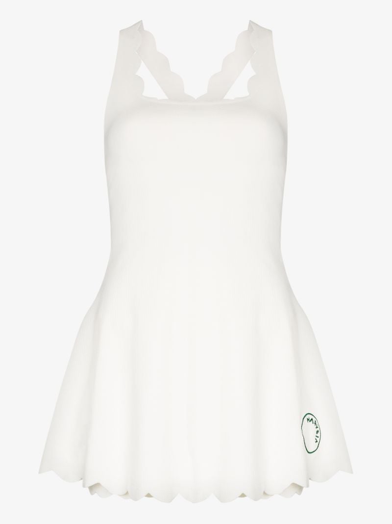 Serena Scalloped Mini Dress