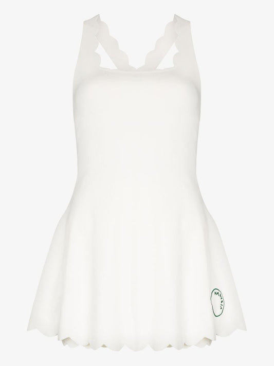 Serena Scalloped Mini Dress