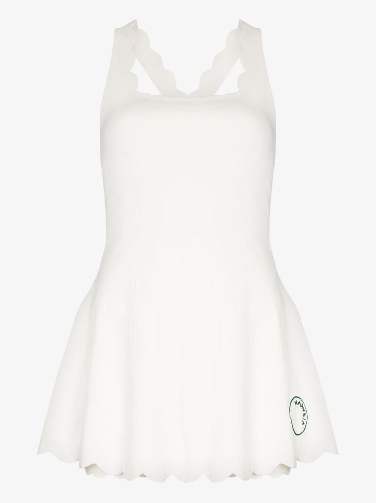 Serena Scalloped Mini Dress
