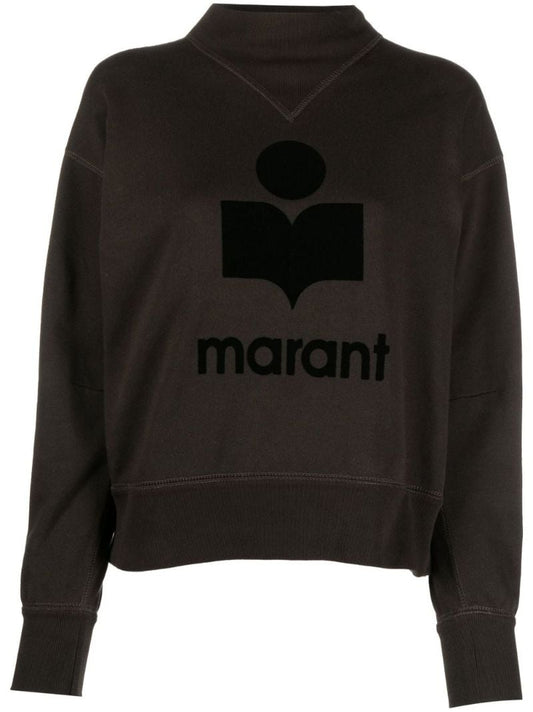 Black Moby Logo Cotton Sweatshirt