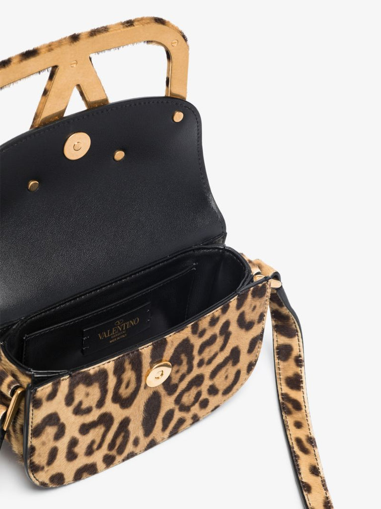 Neutral Vlogo Leopard Print Shoulder Bag