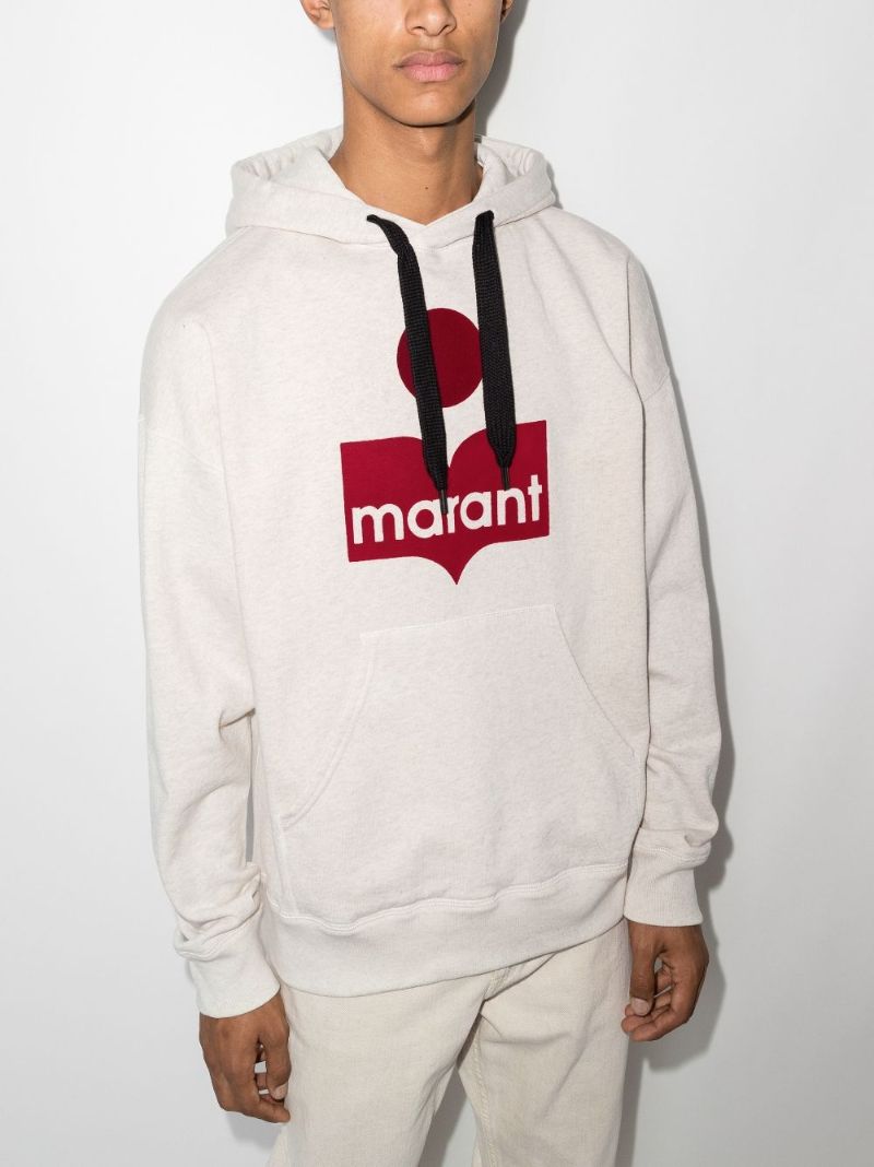 Miley Logo Print Cotton Hoodie