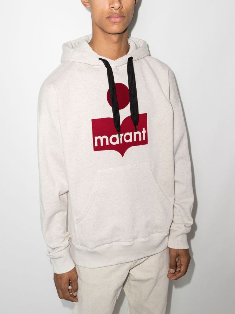Miley Logo Print Cotton Hoodie