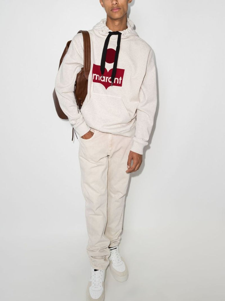 Miley Logo Print Cotton Hoodie