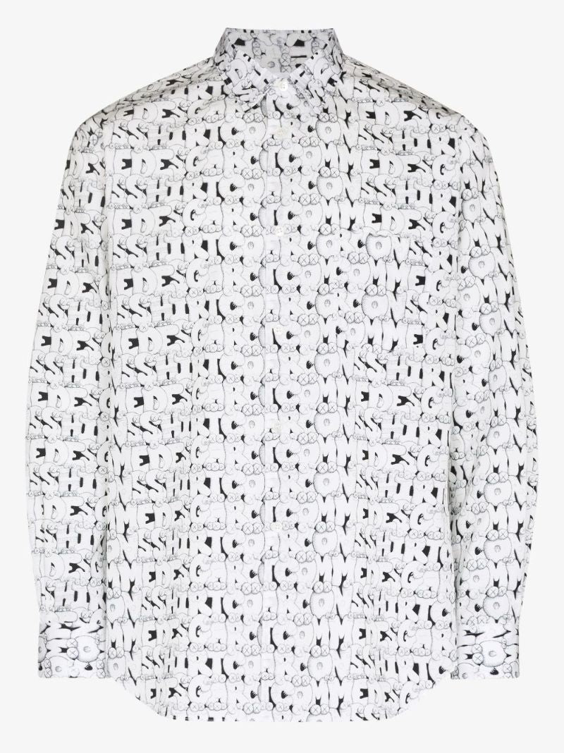 X Kaws Graphic Print Shirt
